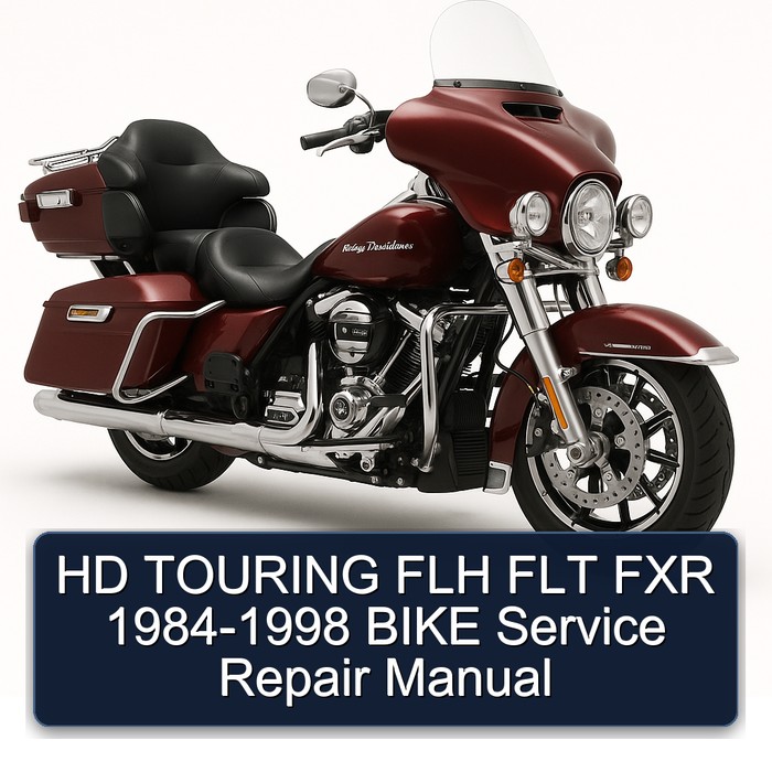 HD TOURING FLH FLT FXR 1984-1998 BIKE Manual de servicio y reparación