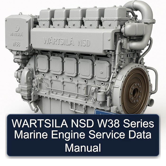 WARTSILA NSD W38 Series Marine Engine Service Data Manual