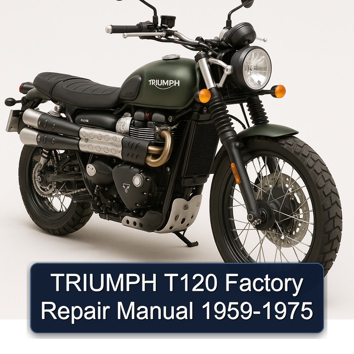TRIUMPH T120 Factory Repair Manual 1959-1975