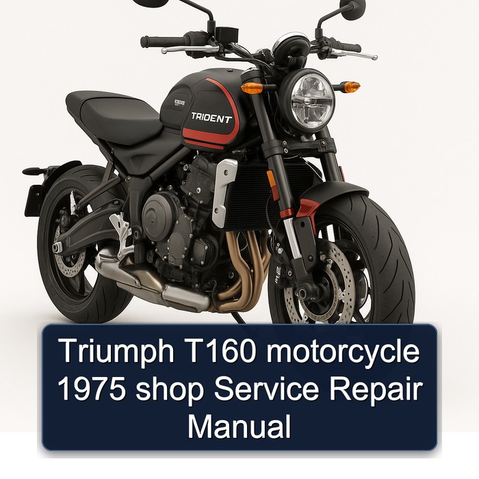 Triumph T160 motorcycle 1975 shop Manual de servicio y reparación