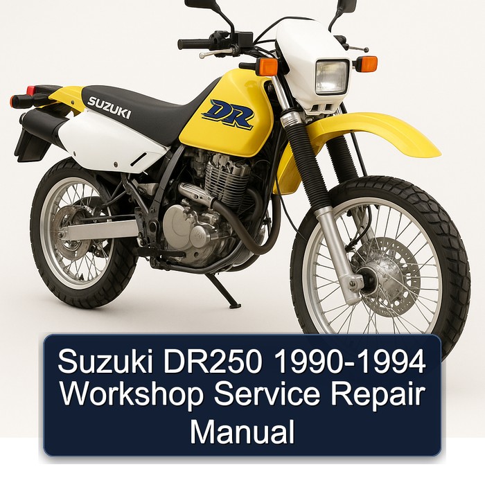Suzuki DR250 1990-1994 Workshop Manual de servicio y reparación