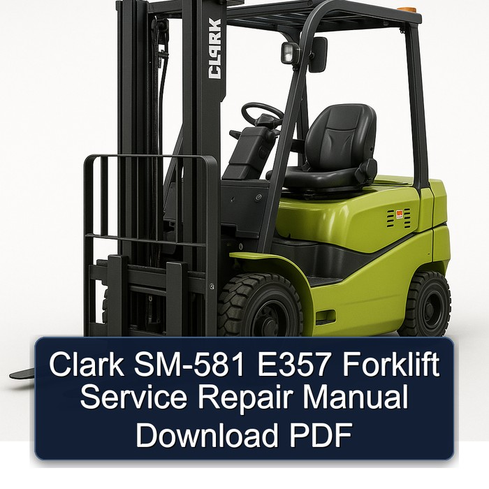 Manual de Servicio y Reparación de Montacargas Clark SM-581 E357 (PDF)