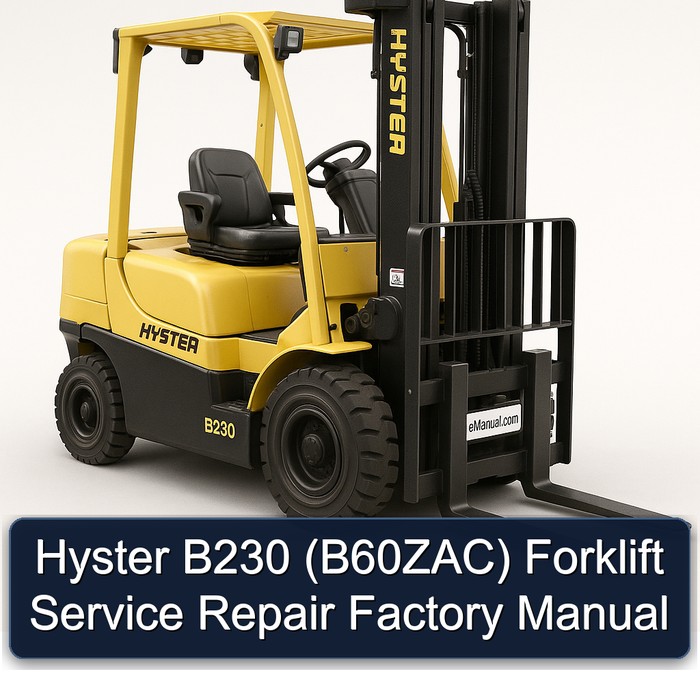 Manual de Servicio y Reparación de la Carretilla Elevadora Hyster B230 (B60ZAC)