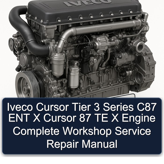 Iveco Cursor Tier 3 Series C87 ENT X Cursor 87 TE X Engine Manual completo de servicio y reparación del taller
