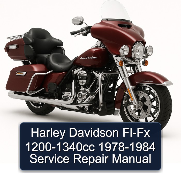 Harley Davidson Fl-Fx 1200-1340cc 1978-1984 Manual de servicio y reparación
