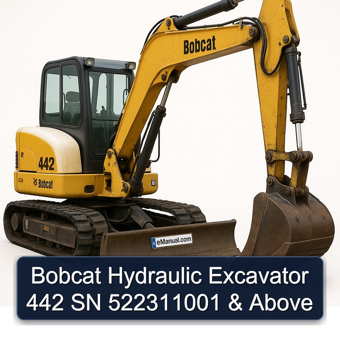 Bobcat Hydraulic Excavator 442 SN 522311001 & Above