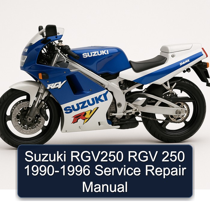 Suzuki RGV250 RGV 250 1990-1996 Service Repair Manual