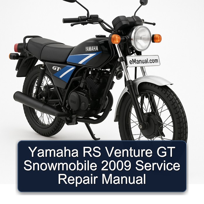 Yamaha RS Venture GT Snowmobile 2009 Service Repair Manual 