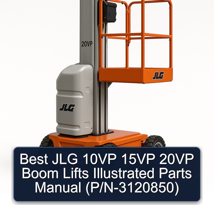 Best JLG 10VP 15VP 20VP Boom Lifts Illustrated Parts Manual (P/N-3120850) 
