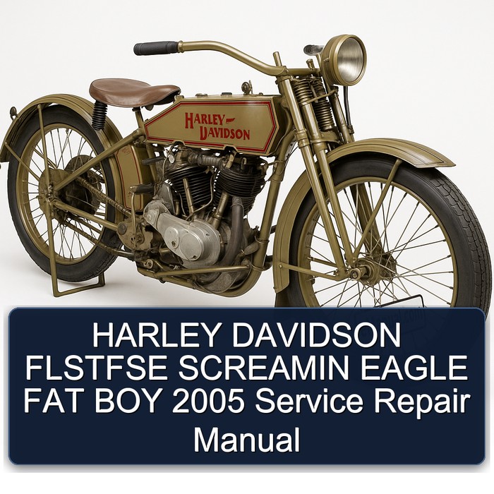 HARLEY DAVIDSON FLSTFSE SCREAMIN EAGLE FAT BOY 2005 Manual de servicio y reparación