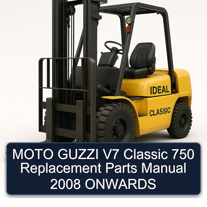 MOTO GUZZI V7 Classic 750 Replacement Parts Manual 2008 ONWARDS 