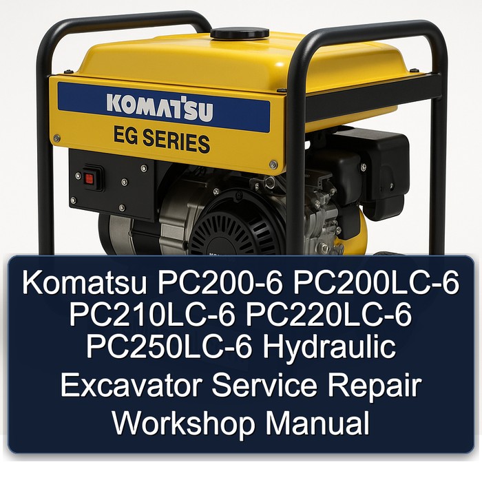 Komatsu PC200-6 PC200LC-6 PC210LC-6 PC220LC-6 PC250LC-6 Hydraulic Excavator Service Repair Workshop Manual