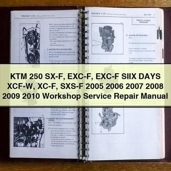 Ktm 250 SX-F Exc-F Exc-F Siix Days Xcf-W Xc-F Sxs-F 2006 2007 2008 2009 2010 Workshop Service Repair Manual PDF Download