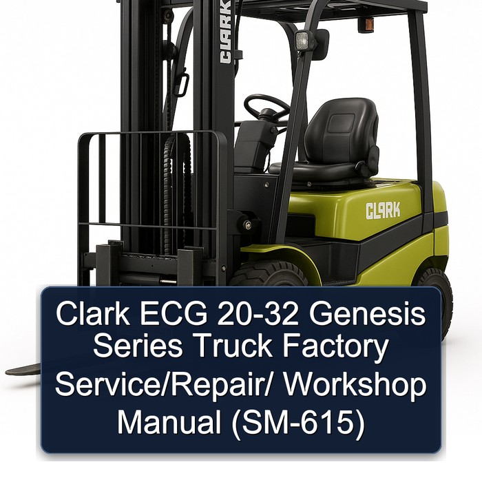 Manual de Servicio/Reparación/Taller para Camiones Clark ECG 20-32 Serie Genesis (SM-615)