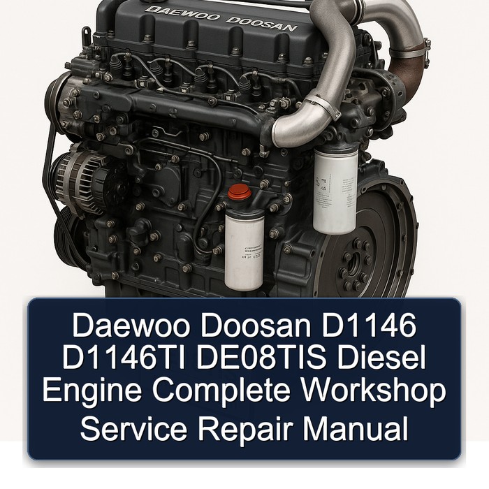 Manual de Servicio y Reparación Completo para Motor Diesel Daewoo Doosan D1146/D1146TI/DE08TIS