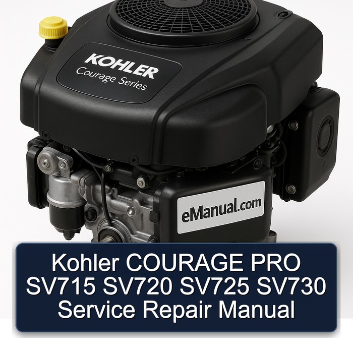Kohler COURAGE PRO SV715 - SV730 Service- und Reparaturhandbuch