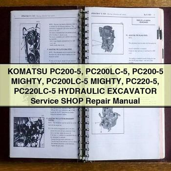 Komatsu PC200-5 PC200LC-5 PC200-5 Mighty PC200LC-5 Mighty PC220-5 PC220LC-5 Hydraulic Excavator Workshop Service Repair Manual PDF Download
