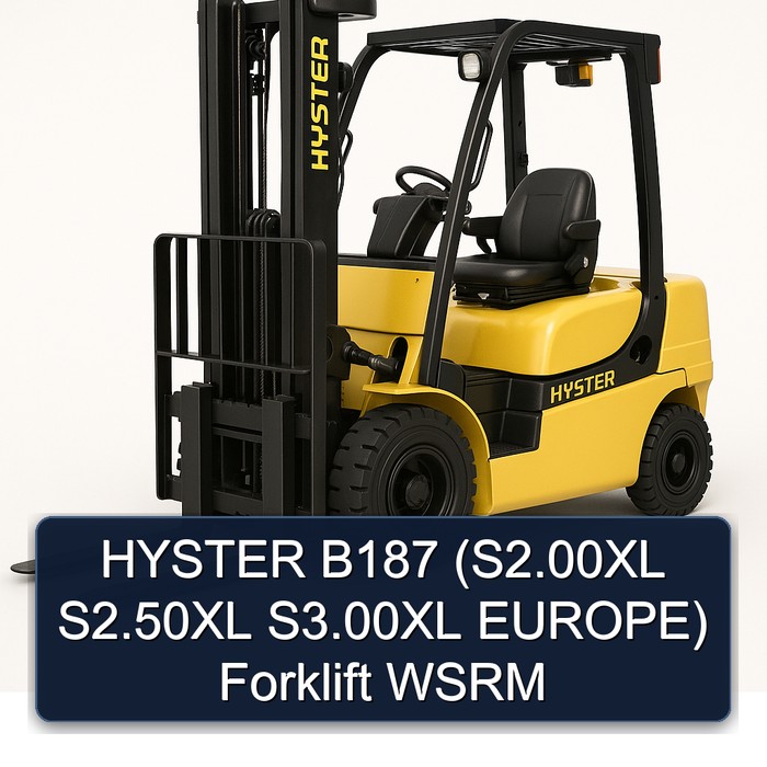 Montacargas HYSTER B187 (S2.00XL S2.50XL S3.00XL EUROPA) WSRM