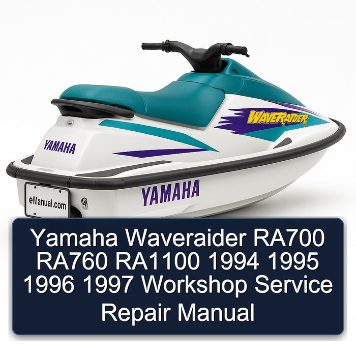 Yamaha Waveraider RA700 RA760 RA1100 1994 1995 1996 1997 Workshop Manual de servicio y reparación