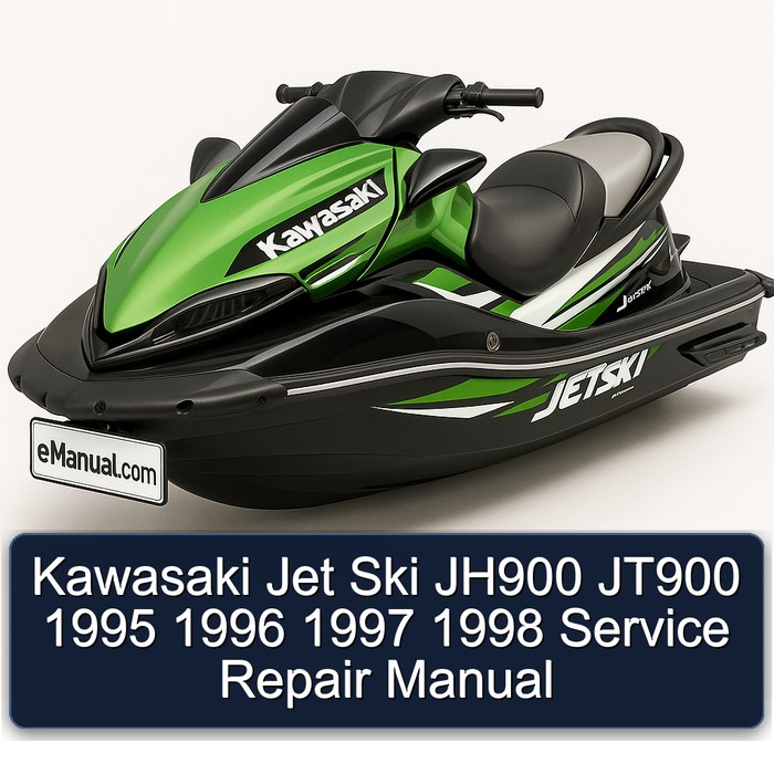 Kawasaki Jet Ski JH900 JT900 1995 1996 1997 1998 Manual de servicio y reparación