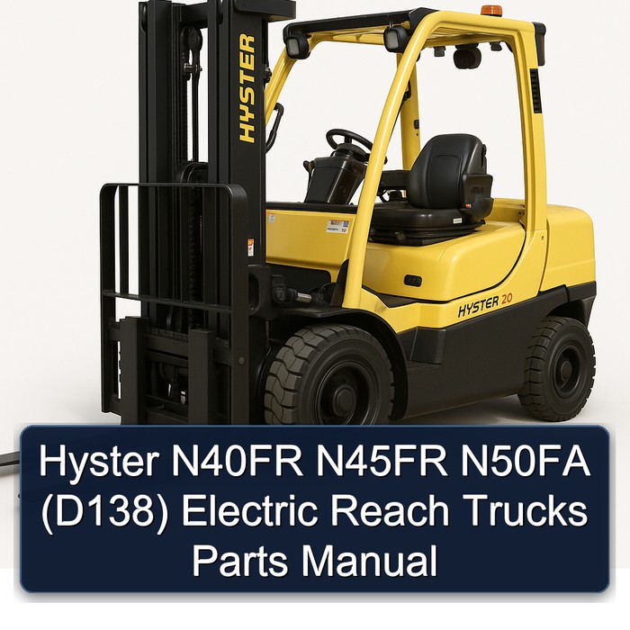 Ersatzteilhandbuch für Hyster N40FR, N45FR, N50FA (D138) Elektro-Hochhubwagen
