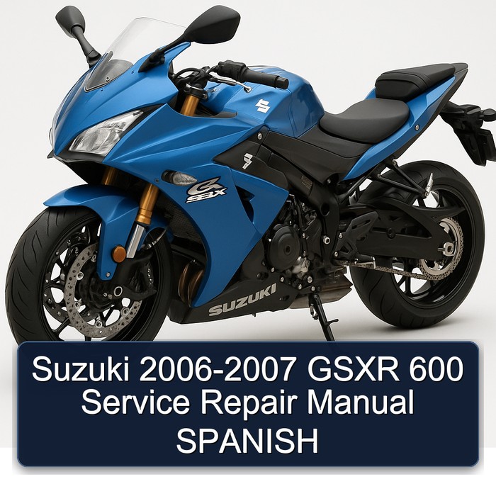 Suzuki 2006-2007 GSXR 600 Manual de servicio y reparación SPANISH