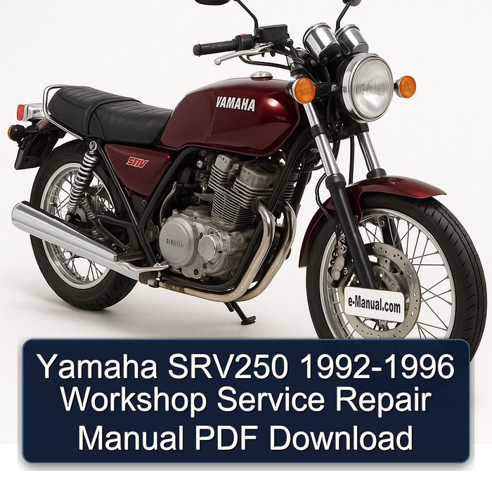 Yamaha SRV250 1992-1996 Workshop Service Repair Manual PDF Download