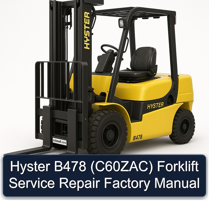 Hyster B478 (C60ZAC) Gabelstapler Werkstatt Handbuch