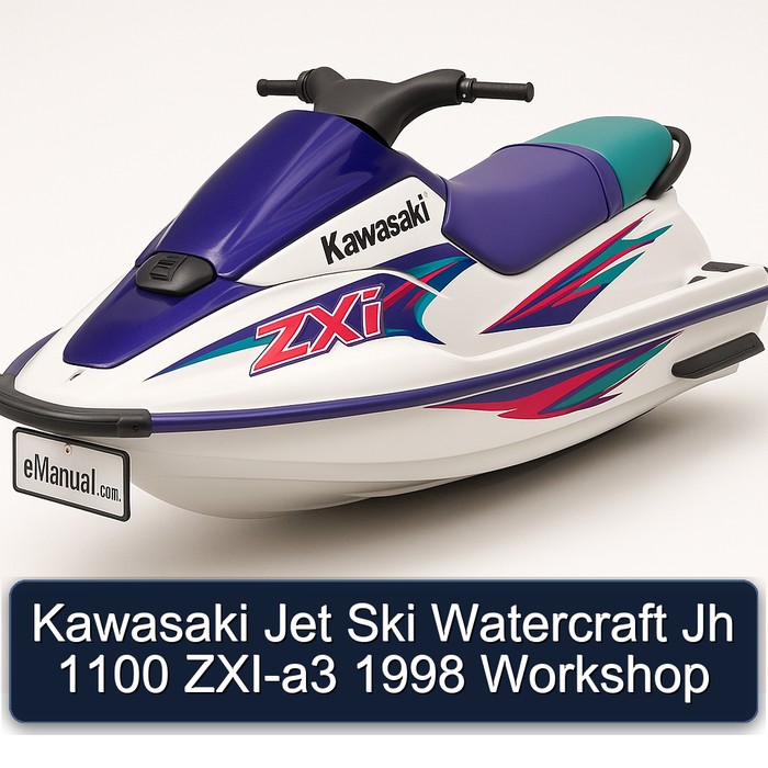 Kawasaki Jet Ski Watercraft Jh 1100 ZXI-a3 1998 Workshop