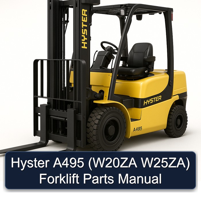 Hyster A495 (W20ZA W25ZA) Forklift Parts Manual