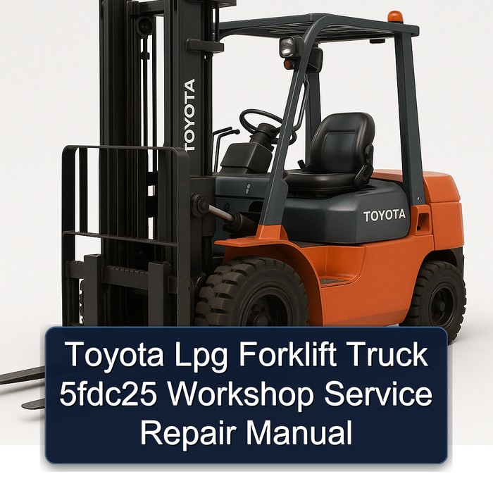 Toyota LPG Gabelstapler 5FDC25 Werkstatt-Service-Handbuch