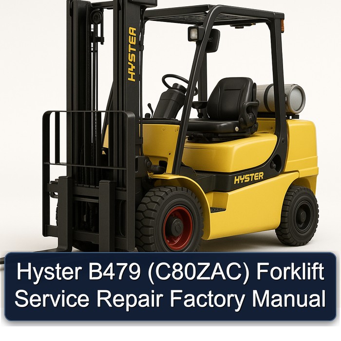 Manual de Servicio y Reparación para Montacargas Hyster B479 (C80ZAC)