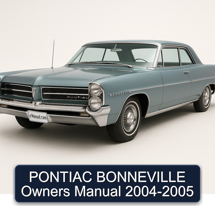 PONTIAC BONNEVILLE Owners Manual 2004-2005