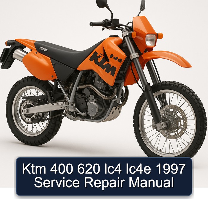Ktm 400 620 lc4 lc4e 1997 Manual de servicio y reparación