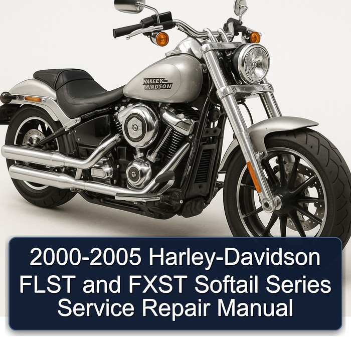 2000-2005 Harley-Davidson FLST and FXST Softail Series Manual de servicio y reparación
