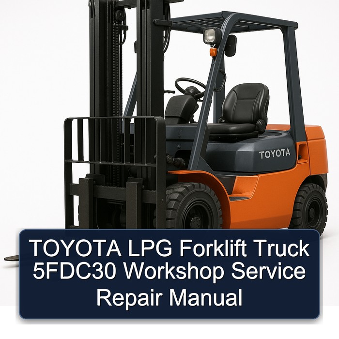 Manual de Servicio y Reparación Toyota 5FDC30 LPG