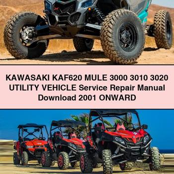 KAWASAKI KAF620 MULE 3000 3010 3020 UTILITY VEHICLE Manual de servicio y reparación 2001 Onward