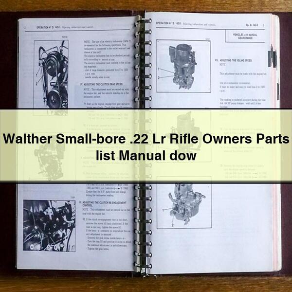 Walther Small-bore .22 Lr Rifle Owners Parts list Manual dow