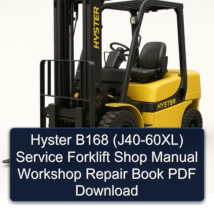 Hyster B168 (J40-60XL) Werkstatt-Handbuch PDF Download