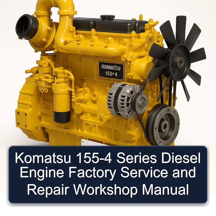 Komatsu 155-4 Series Diesel Engine Factory Service and Repair Workshop Manual