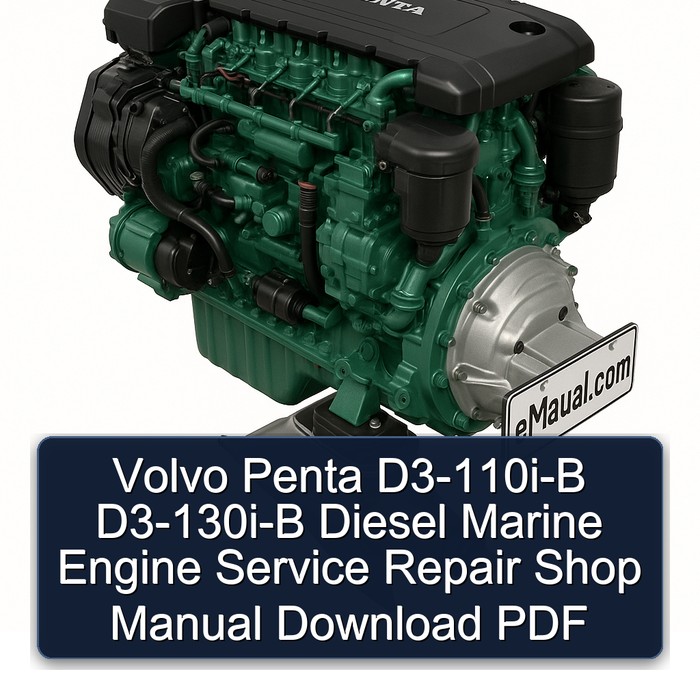 Volvo Penta D3-110i-B D3-130i-B Diesel Marine Engine Service Repair Shop Manual Download PDF