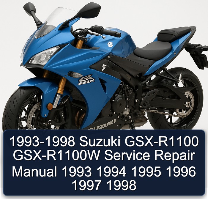 1993-1998 Suzuki GSX-R1100 GSX-R1100W Manual de servicio y reparación 1993 1994 1995 1996 1997 1998