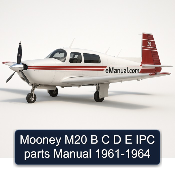 Mooney M20 B C D E IPC parts Manual 1961-1964