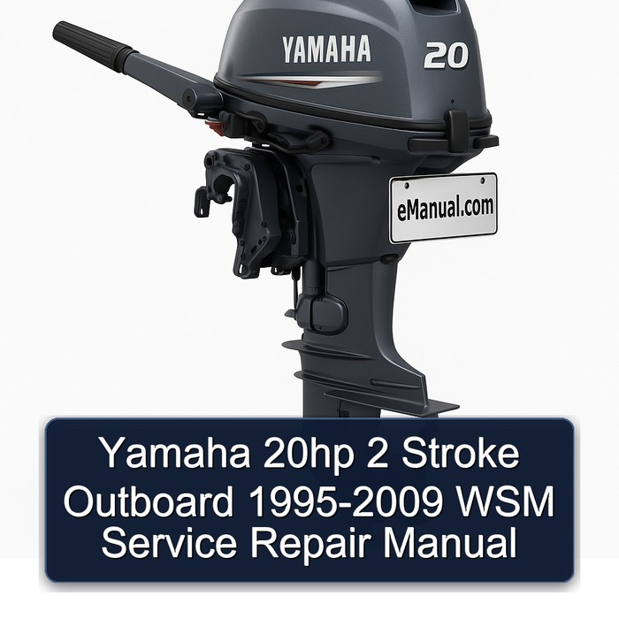 Yamaha 20hp 2 Stroke Outboard 1995-2009 WSM Manual de servicio y reparación