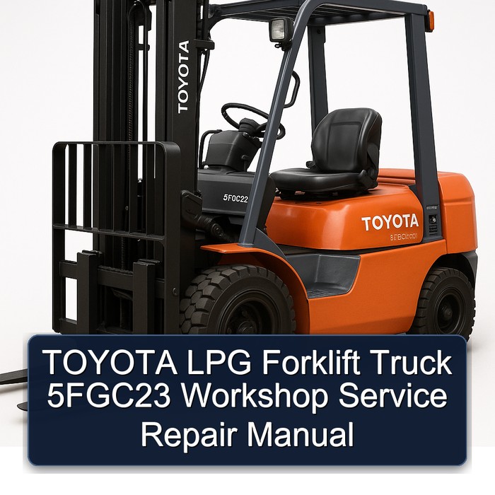 Manual de Servicio y Reparación Toyota 5FGC23 LPG