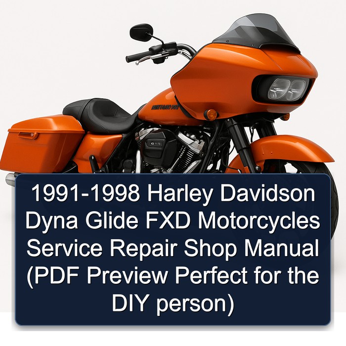 1991 Harley Davidson Dyna Glide Fxd Motorcycles (PDF Preview Perfect for the DIY Person) Workshop Service Repair Manual PDF Download
