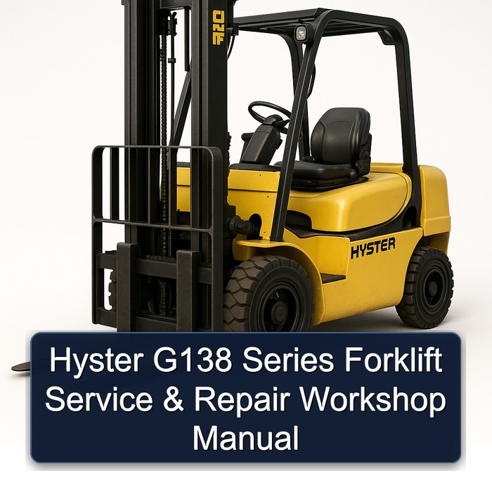 Hyster G138 Series Forklift Service & Repair Workshop Manual