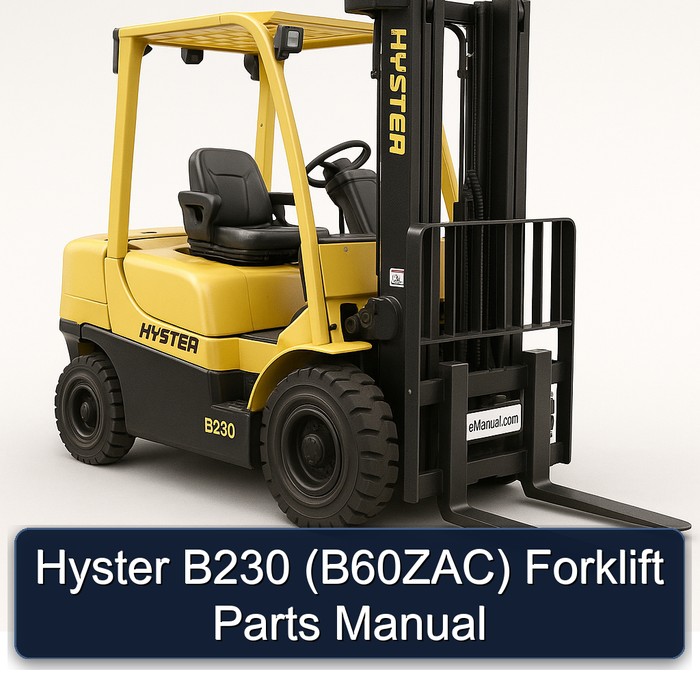 Manual de Partes para Montacargas Hyster B230 (B60ZAC)