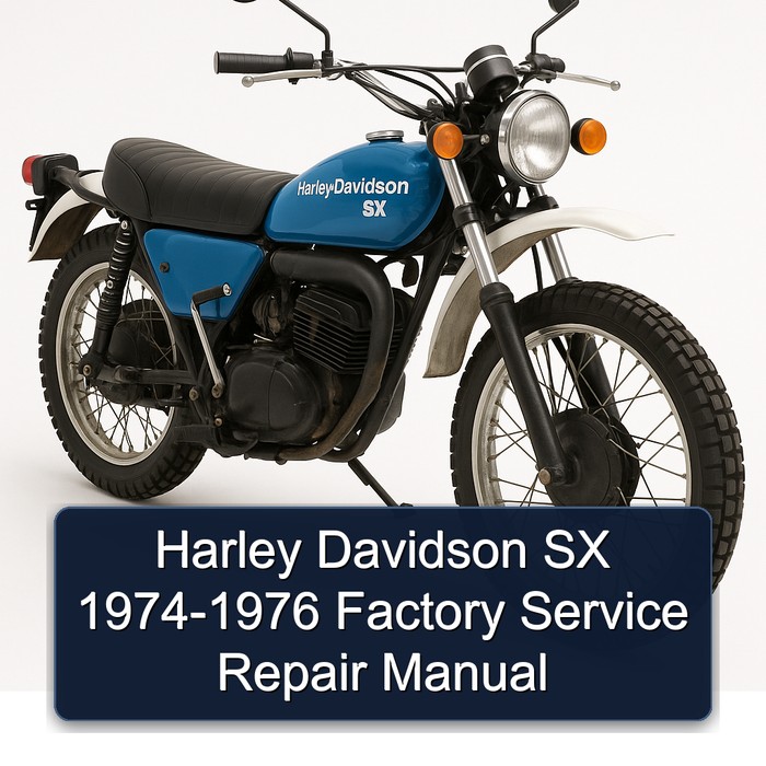 Harley Davidson SX 1974-1976 Factory Manual de servicio y reparación