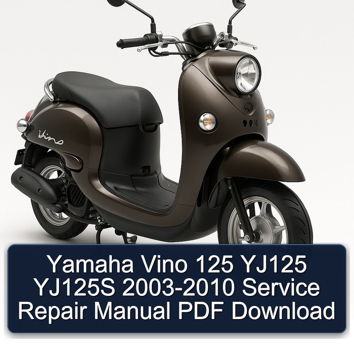 Yamaha Vino 125 YJ125 YJ125S 2003-2010 Manual de servicio y reparación PDF Download